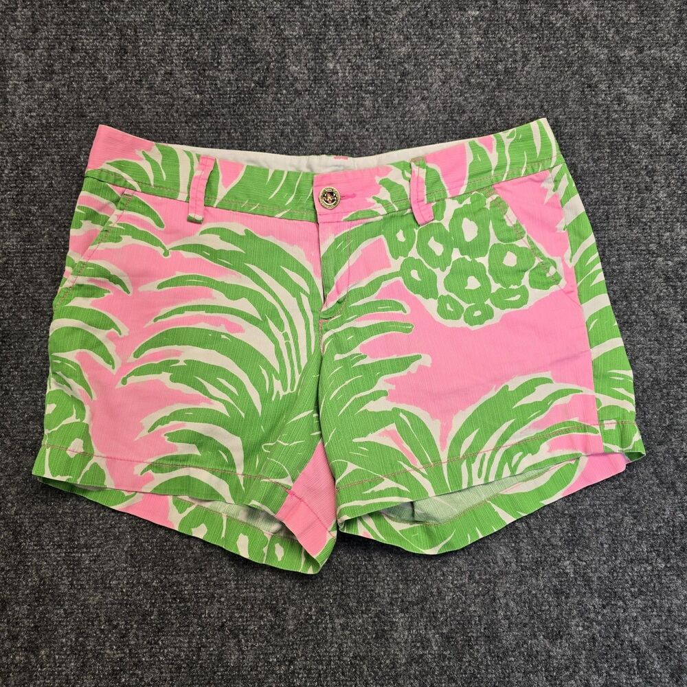 Lilly Pulitzer Callahan Shorts Multicolored Pineapple Print Womens Size 8